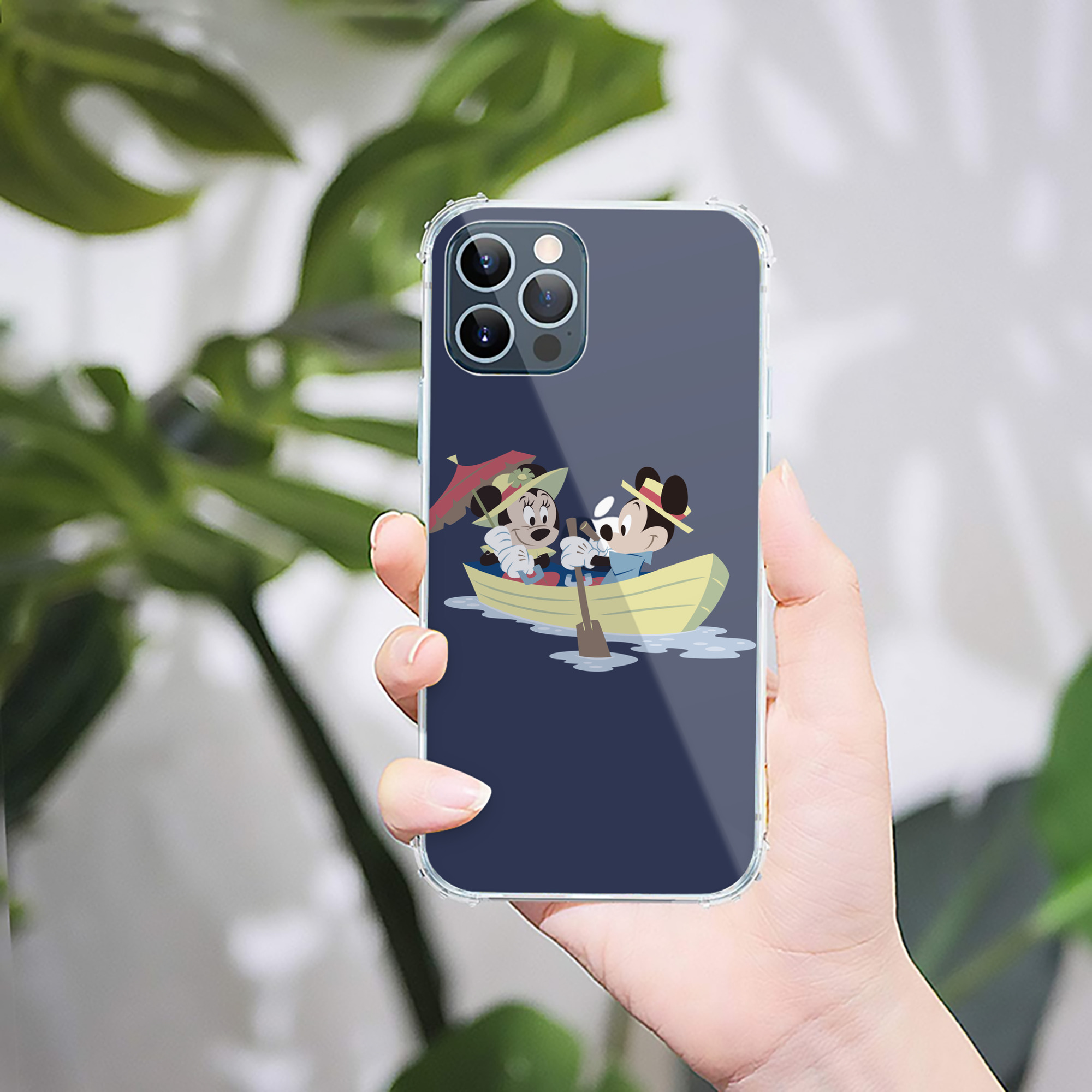 （画像用） ミッキーマウス Mickey Mouse 【iPhone 12シリーズ対応】透明スマホケース（クリアソフトケース）